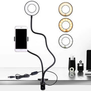 Portable Ring Light with Cell Phone Holder